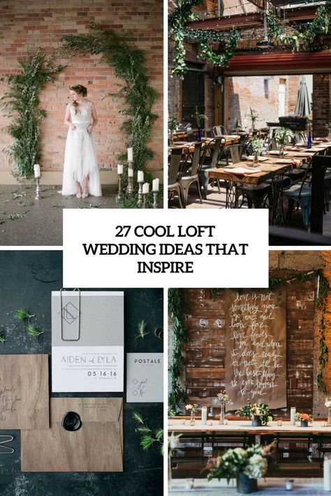 cool loft wedding ideas that inspire cover Loft Wedding Decor, About Ideas, Wedding Decor Ideas, Loft Wedding, Urban Industrial, Rock A, Looking For Love, Wedding Decor, Wedding Events