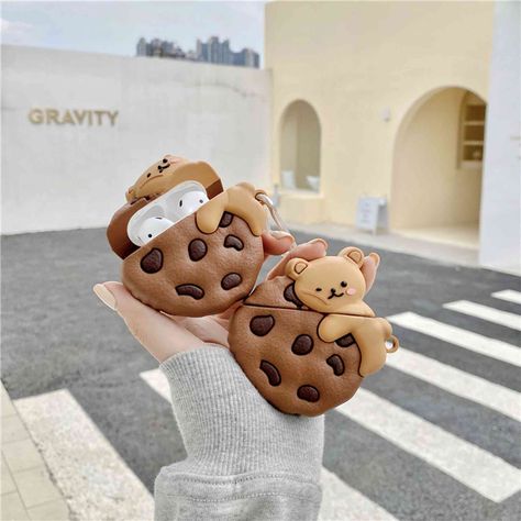 Cookie Bear AirPods Case | AirPods 1&2 Case | AirPods Pro Case Cover | Yummy Food | Kawaii AirPods Case | Cute AirPods Case | Aesthetic AirPods Case | Cute Case | Flowers AirPods Case | Disney AirPods Case Airpod Headphones, Airpods Iphone, Kawaii Cookies, Samsung Ipad, Cartoon Cookie, Teddy Bear Cookies, Cute Headphones, Bear Cookies, Cute Cookies