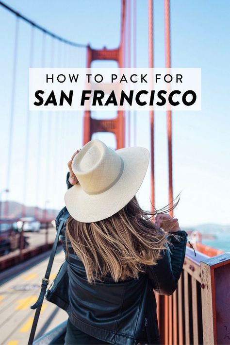 How to pack for a trip to San Francisco, California any time of the year! Free printable packing checklist included Cute San Francisco Outfits, Northern California Style Outfits, San Fran Outfits, San Francisco Packing List, San Francisco Aesthetic Outfits, Packing Advice, San Francisco Vacation, Trip To San Francisco, San Francisco Travel Guide