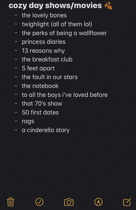 Cozy Shows To Watch, Self Care Movie Night, Cozy Movies To Watch, Movies To Fall Asleep To, Sick Day Movies, Movies To Watch On A Snow Day, Fall Comfort Movies, Rainy Day Movies To Watch, Rainy Movies