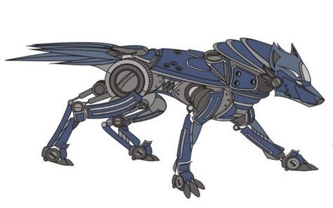 Robot Wolf, Robot Oc, Dog Robot, Mechanical Animals, Robot Dog, Robot Animal, Not Human, Arte Ninja, Orion Pax