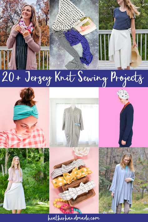 Knit Fabric Patterns Free, Jersey Fabric Projects, Babydoll Top Pattern, Knit Fabric Projects, Sew Tutorials, Diy Infinity Scarf, Circle Skirt Tutorial, Simple Sewing Tutorial, Pencil Skirt Pattern