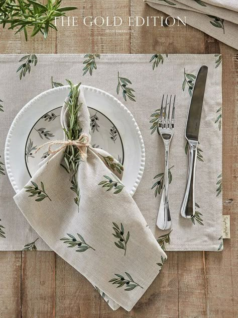 Morning Pastries, Mediterranean Style Decor, Outdoor Table Setting, Tasty Sandwiches, Olive Design, Linen Background, Sophie Allport, Dusty Teal, Silvery Blue