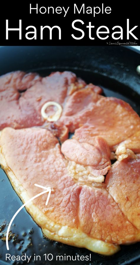 Cooking Ham Steak, Baked Ham Steak, Cooking Ham, Maple Ham, Ham Steak Recipes, Maple Glazed Ham, Ham Steak, Fresh Ham, Roasted Ham