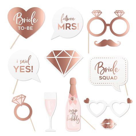 Bridal Shower Props, Selfie Props, Bride To Be Decorations, حفل توديع العزوبية, Hen Party Decorations, Kiss Mark, Wedding Photo Booth Props, Booth Wedding, Bridal Shower Photos