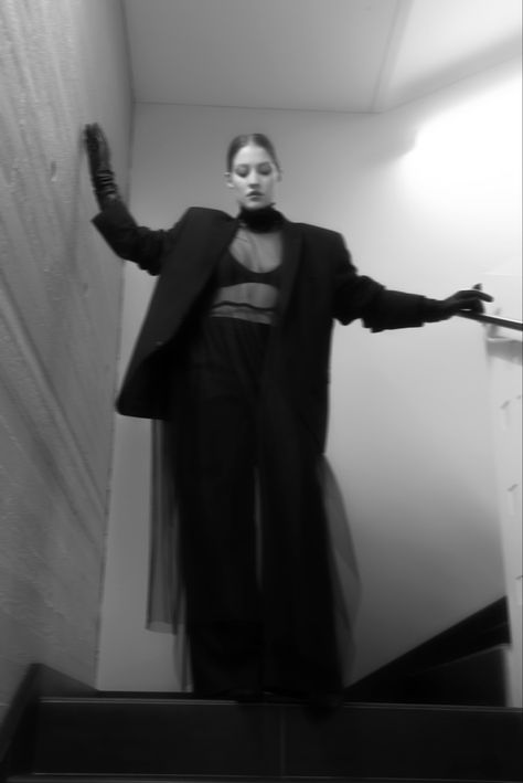 #zara black tulle, #darkaesthetics , leather gloves #blackoutfit #eveningdress Long Mesh Gloves Outfit, Long Gloves Outfit Street Styles, Black Sheer Gloves Outfit, Black Leather Gloves Outfit, Jazz Party Outfit, Tulle Gloves Outfit, Long Leather Gloves Outfit, Sheer Gloves Outfit, Gloves Aesthetic Outfit