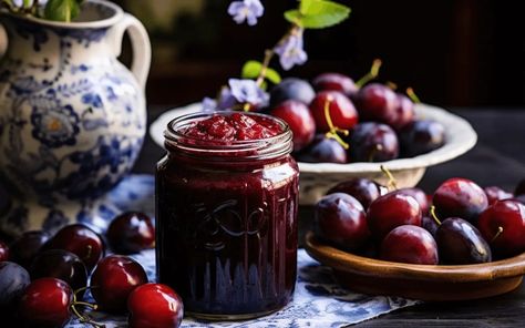 Plum Butter, Polish Recipes, Cinnamon Sticks, Vegan Gluten Free, Vegan Vegetarian, Plum, Pastry, Gluten Free, Lemon