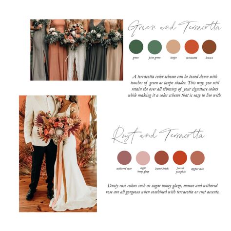 Burgundy Color Palette Wedding, Terracotta Wedding Color, Terracotta Wedding Colors, Burgundy Color Palette, Terra Cotta Wedding, Color Palette Wedding, Burgundy Colour Palette, Fall Wedding Style, Wedding Color Palette Summer