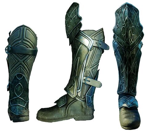 Talion, Dark Shadow, Leg armour Armored Boots Fantasy, Armor Boots, Leg Armor, Armadura Cosplay, Armor Clothes, Mandalorian Cosplay, Foam Armor, Shadow Of Mordor, Armor Designs