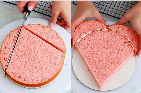 Heart Shaped Cake Diy, Heart Shaped Cake Recipe, Hart Cake, Heart Cake Tutorial, Heart Cake Recipes, Heart Cake Decoration, Heart Cake Design, Buttercream Piping, Heart Birthday Cake