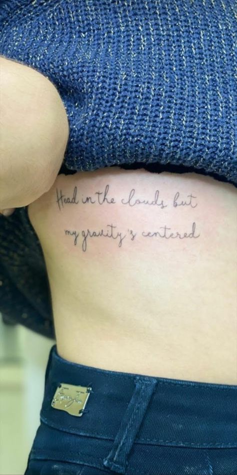 Sweater Weather Tattoo, The Neighbourhood Tattoo Ideas, Daydreamer Tattoo, Neighbourhood Tattoo, Lil Tattoos, Meaningful Word Tattoos, Cloud Tattoo, Fine Line Tattoo, Line Tattoo