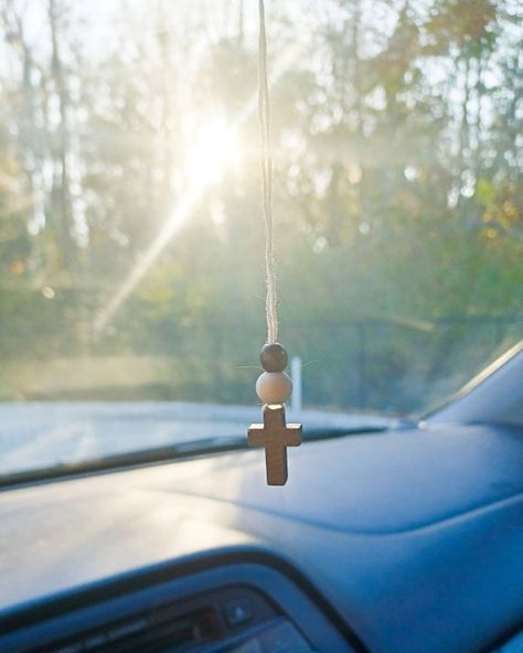 Check out this item in my Etsy shop https://www.etsy.com/listing/1365688206/wood-car-cross-christian-car-accessories Cross Necklace Car Mirror, Cross Rear View Mirror Decor, Christian Car Accessories, Christian Car Decor, Car Mirror Accessories, Beaded Ideas, Rearview Mirror Decoration, Cross Wood, Wood Car