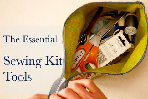 The Essential Tools for a Basic Sewing Kit – The Daily Sew Sewing Kit Essentials, Fashion Techniques, Basic Sewing Kit, Seam Rippers, Basic Sewing, Stitches Embroidery, Small Tins, Seam Ripper, Fabric Scissors