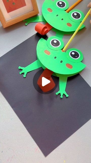 paper crafts creator on Instagram: "Title: "Catch the Joy: Little Singing Frog Origami for Kids' Playtime!" Hashtags: #ChildrensHandiwork #HandmadeOrigami #KindergartenHandicraft #KidsCrafts" Singing Frog, Frog Origami, Frog Activities, Origami Frog, Easter Board, Diy Techniques And Supplies, Frog Crafts, Easter Centerpiece, Western Theme Party