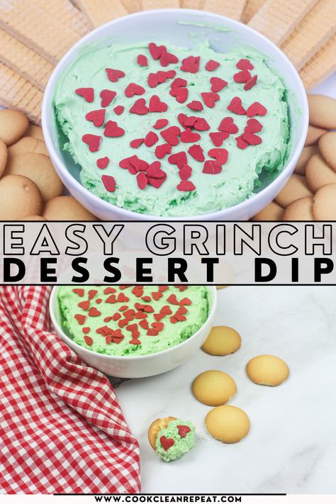 Grinch Dip, Grinch Dessert Ideas, Festive Dessert Recipes, Grinch Cake, Easy To Make Recipes, Dessert Dip, Cake Dip, Christmas Desserts Easy, Sweet Dips