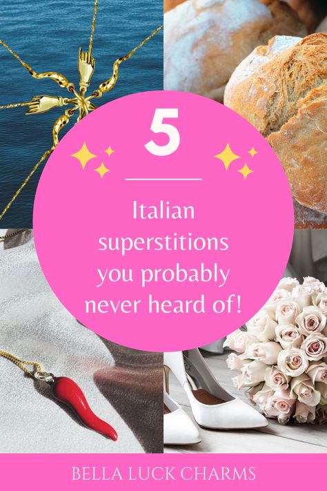 Italian Superstitions, Pasta Art, Getting Married In Italy, Never Getting Married, Love Of Life, Life Symbol, Lucky Day, Pizza Pasta, Luck Charms