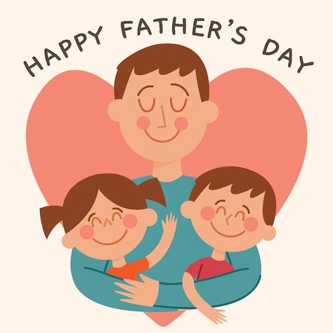 Flat design father's day illustration wi... | Premium Vector #Freepik #vector #happy-fathers-day #fathers-day-dad #fathers-day #dad-day Father's Day Drawings, Fathers Day Wallpapers, Flower Wall Hanging Decor, Father's Day Illustration, Superhero Symbols, Room Hanging Decor, Diy Paper Wall Hanging, Happy Fathers Day Quotes, Happy Fathers Day Greetings