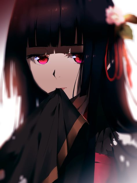 Jigoku Shōjo, Hell Girl, Anime Kimono, Anime Inspired Outfits, Cute Chibi, Red Eyes, Cute Anime Pics, Anime Inspired, Anime Outfits