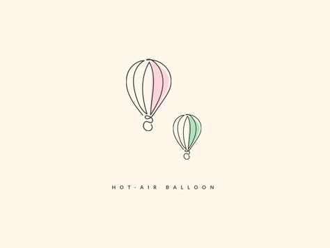 Hot Air Balloon Line Drawing, Tiny Hot Air Balloon Tattoo, Simple Hot Air Balloon Tattoo, Hot Air Balloon Drawing Simple, Laos Tattoo, Hot Air Balloon Doodle, Hot Air Balloon Logo, Higlight Ig, Hot Air Balloon Tattoo