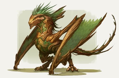 Dragon Concept, Dragon Monster, Wood Dragon, Pathfinder 2e, Monster Artwork, Mythical Dragons, Beast Creature, Dnd Dragons, Dragon Blood