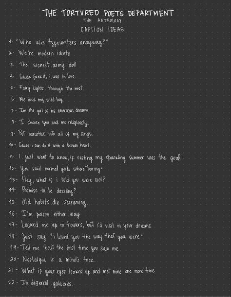 Instagram caption ideas, tiktok caption ideas Taylor Swift caption ideas. The anthology by taylor swift. Caption ideas for summer 2024. Breakup caption ideas. Bio Inspired By Taylor Swift, Music Quotes For Instagram Bio, Ttpd Captions For Instagram, Tortured Poets Department Captions, Taylor Insta Captions, Taylor Swift Post Captions, Taylor Swift Whatsapp Status, Good Taylor Swift Lyrics, Taylor Swift Soft Launch Captions