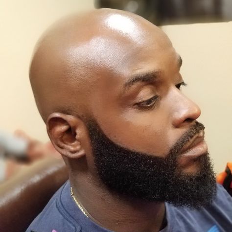 Beard Ideas, Black Men Beard Styles, Beard Line, Men Beards, Hd Motorcycles, Bald Men Style, Beard Designs, Beard Men, Bald With Beard