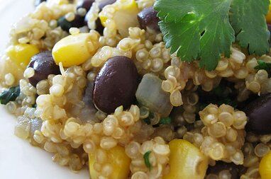 Quinoa and Black Beans Recipe - Allrecipes.com | Allrecipes Quinoa And Black Beans, Black Bean Recipes, Black Bean Quinoa, Popular Side Dishes, Rice And Beans, Veggie Stock, Quinoa Recipes, How To Cook Quinoa, Bean Recipes