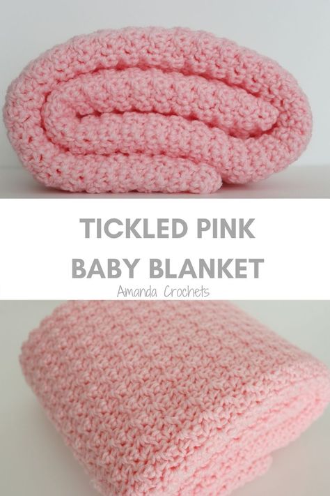 Beginner Blanket, Crochet Blanket Tutorial, Crochet Waffle Stitch, Baby Afghan Crochet Patterns, Blanket Tutorial, Pink Baby Blanket, Crochet Baby Blanket Free Pattern, Beautiful Baby Blanket