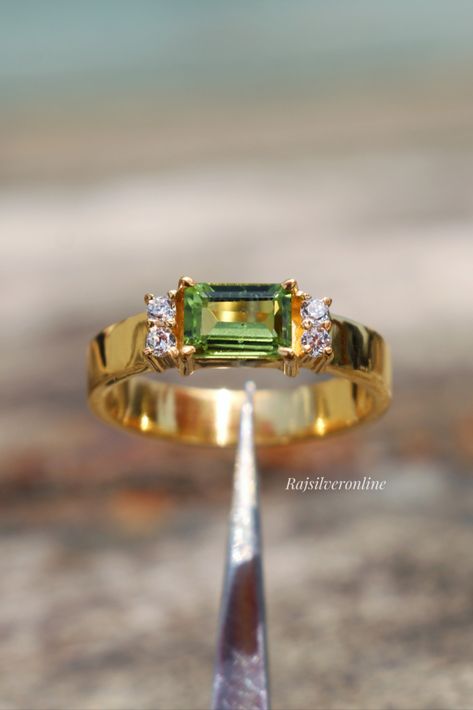 Pyrite Ring, Engagement Ring Emerald Cut, Emerald Cut Ring, Engagement Ring Emerald, Gifts For Hubby, Ring Emerald Cut, Peridot Jewelry, Emerald Cut Rings, Emerald Engagement Ring Cut