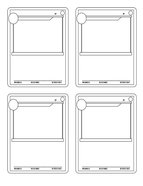 Printable Pokemon Card Template, Make Your Own Pokemon Card Template, Make Your Own Pokemon Card, Diy Pokémon Cards, Pokémon Template, Pokemon Birthday Printables, Pokemon Card Printable, Pokémon Printable, Pokemon Cards Diy