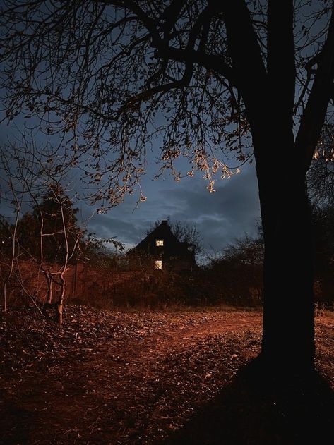 Scary Halloween Aesthetic Pictures, Halloween Aesthetic Landscape, Spooky Town Aesthetic, Dark November Aesthetic, Small Town Halloween Aesthetic, November Aesthetic Dark, Dark Town Aesthetic, Scary Halloween Aesthetic, Halloween Night Aesthetic