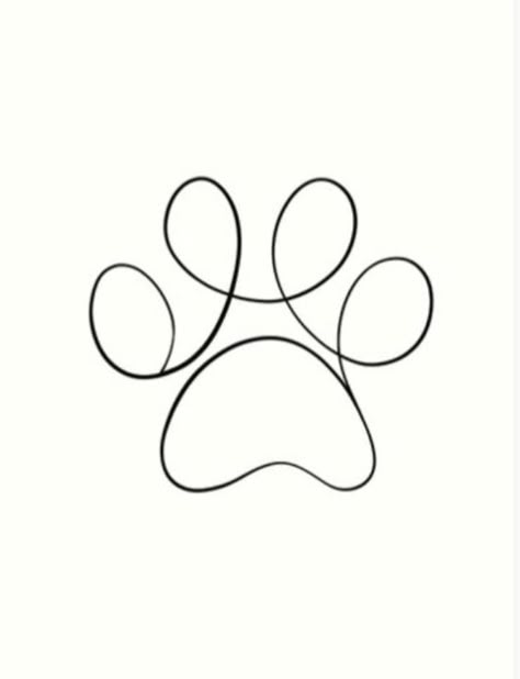 Tattoo Berge, Pawprint Tattoo, Dog Spa, Knitted Wire, Cat Paw Print, Knit Art, Line Art Design, Word Tattoos, Tattoo Design Drawings