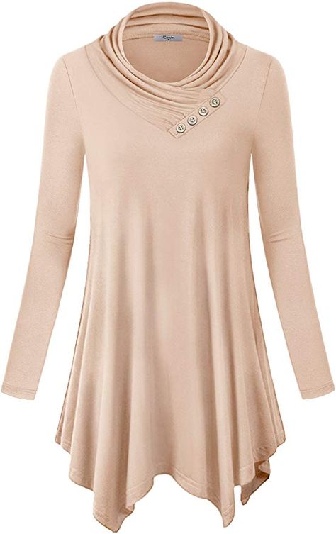 Flowy Tunic Tops, Flowy Tunic, Tunic Shirt Dress, Christmas Outfits Women, Tunic Tops Casual, Draped Top, Sweater Tunic, Dress Beige, Autumn Clothes