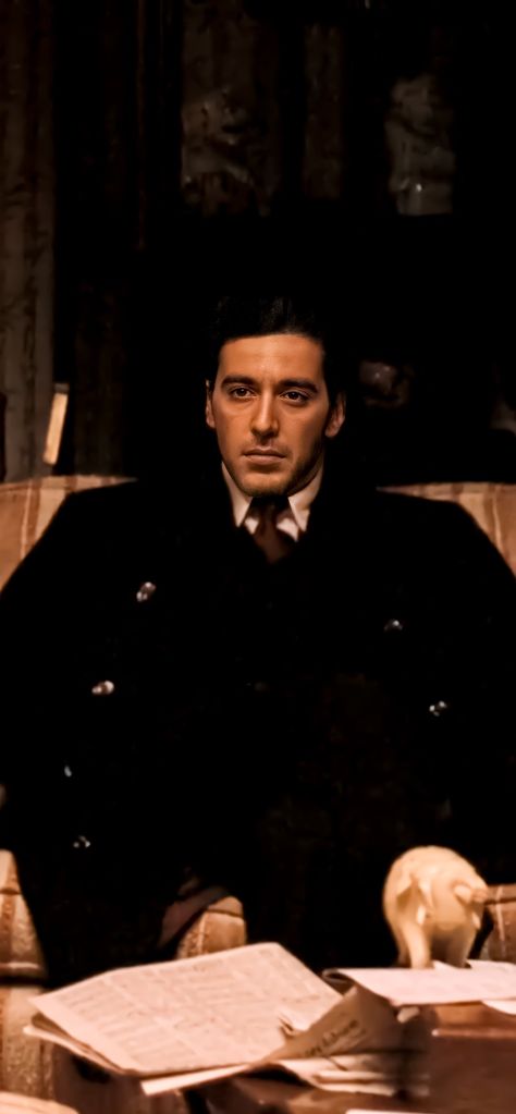 Michael Corleone Aesthetic, Michael Corleone Wallpaper, Al Pacino Wallpaper, The Godfather Aesthetic, Godfather Aesthetic, Godfather Michael Corleone, Italian Mobsters, The Godfather Wallpaper, Mafia Wallpaper