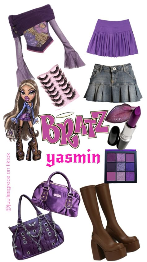 Bratz Birthday Party, Bratz Birthday, Bratz Doll Aesthetic, Bratz Halloween Costume, Bratz Characters, Bratz Outfit, Bratz Makeup, Bratz Yasmin, Types Of Clothing Styles