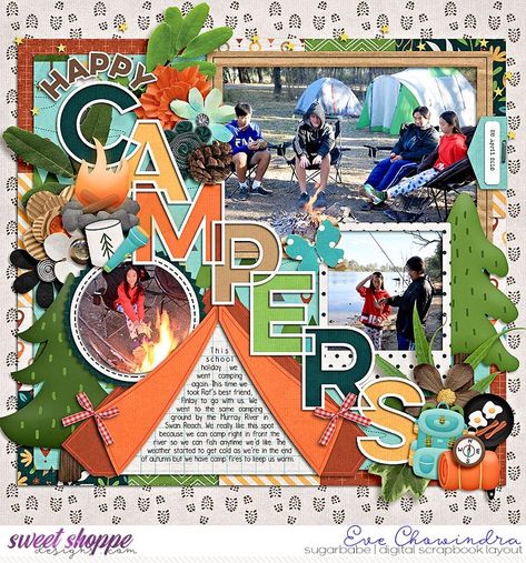 Scout Scrapbook Layouts, Scrapbooking Camping Layouts, Summer Camp Scrapbook Layouts, Camping Scrapbook Pages, Scrapbook Ideas Camping, Hiking Scrapbook Ideas, Camping Scrapbook Ideas, Hiking Scrapbook Layouts, Nature Scrapbook Layouts