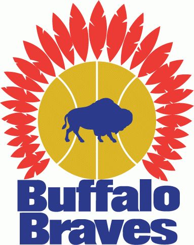 NBA Buffalo Braves Primary Logo (1971) - Blue Buffalo on a basketball topped with feathers over script Basketball Compression Pants, Baylor Basketball, Nba Logos, Jewellery Logo, Basketball Rules, College Sport, Basketball Tricks, Men Cave, Sports Items