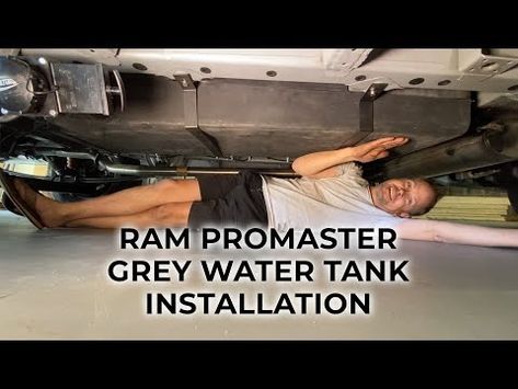 We have the best and easiest grey water tank for a DIY camper van. Check out our video detailing the installation. Camper Van Shower, Diy Camper Van, Water Installation, Camper Van Conversion Diy, Ram Promaster, The Ram, Camper Van Conversion, Diy Camper, Van Conversion