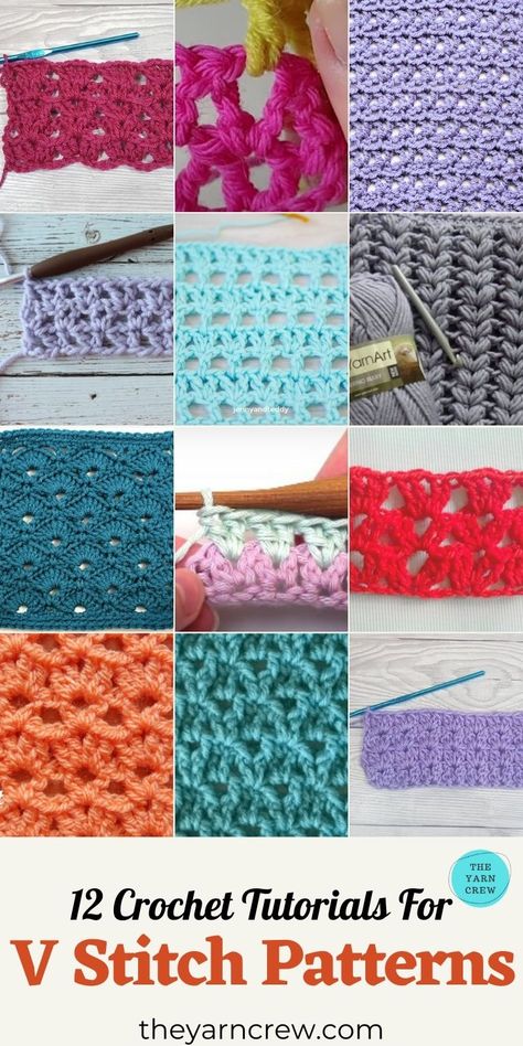 Crochet V Stitch Pattern, Crochet V Stitch, V Stitch Crochet, Crochet Washcloth Pattern, Chevron Crochet, Crochet Gloves Pattern, Washcloth Pattern, Gloves Pattern, Crochet Washcloth