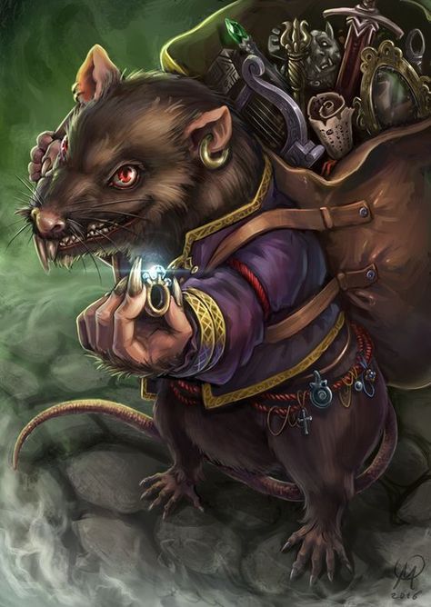 Pathfinder Character, Heroic Fantasy, Dungeons And Dragons Game, A Rat, Fantasy Races, Dungeons And Dragons Characters, Dnd Art, Dungeons And Dragons Homebrew, Fantasy Rpg