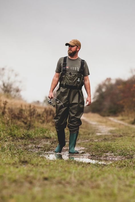 Fishing Waders, A Seal, Water Level, Rubber Boots, Suspenders, Chest Pocket, Built In, Fishing, Fish