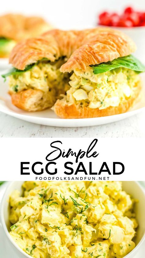 Egg Salad With Dill, Simple Egg Salad, Egg Salad Recipe With Relish, Dinner Light, Egg Salad Recipe Easy, Egg Salad Recipe Healthy, Classic Egg Salad Recipe, Egg Salad Sandwich Recipe, Best Egg Salad Recipe