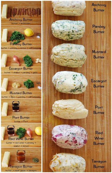 Flavored Butter Recipes, Herb Butter Recipe, Flavored Butter, Cheese Pairings, Makanan Diet, Homemade Butter, God Mat, Herb Butter, Butter Recipe