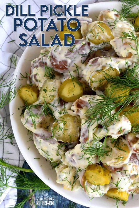 Dill Pickle Potato Salad Recipe, Dill Pickle Potato Salad, Pickle Potato Salad, Holistic Food, Food Remedies, Potato Salad Dill, Dill Potatoes, Dill Recipes, Potato Salads