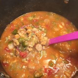 Shrimp and Catfish Gumbo - Allrecipes.com Catfish Chowder Recipe, Catfish Gumbo Recipe, Catfish Gumbo, Gator Recipe, Oyster Stew Recipes, Catfish Stew, Fish Stew Recipes, Catfish Recipes, Cajun Creole Recipes