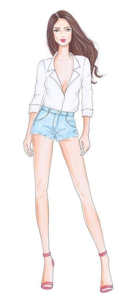 Casual Outfits Illustration Fashion Sketches, Denim Fashion Illustration, Dress Illustration Design, Denim Dress Style, Jean Top Outfits, Denim Dress Outfit, Fashion Design Books, Fashion Figure Drawing, Birthday Post