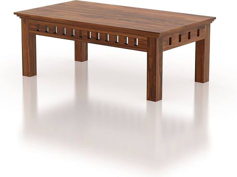 GANPATI ARTS Solid Sheesham Wood Center Coffee Table for Home Living Room Wooden Teapoy Tea Table for Hotels - (Natural Finish) : Amazon.in: Home & Kitchen Center Coffee Table, Wooden Bed Design, Sheesham Wood, Wooden Bed, Home Tv, Home Entertainment, Small Tables, Tea Table, Living Room Table