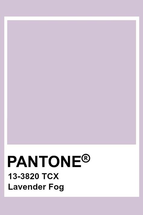 Pantone Lavender Fog Pantone Lavender, Pantone Tcx, Pantone Color Chart, Pantone Swatches, Pantone Palette, Pantone Colour Palettes, Palm City, Lavender Silk, Pantone Colors