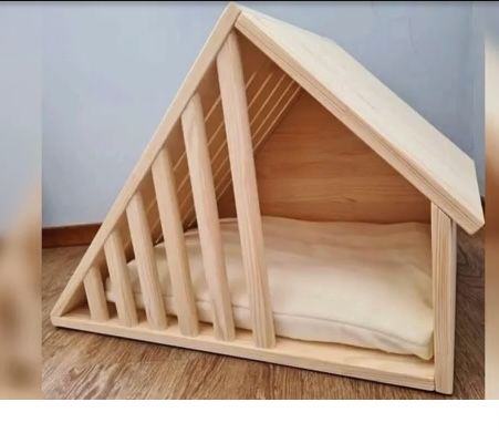 Wooden Pet Bed, Modern Pet Furniture, Bed Crate, Modern Dog Houses, Wooden Cat House, Cat House Diy, Rabbit Pillow, Dog House Diy, Bunny House