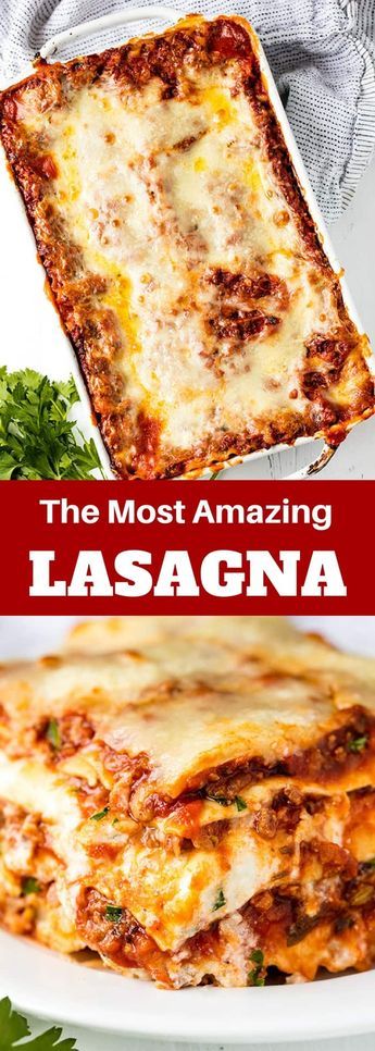 Most Amazing Lasagna, Homemade Bolognese Sauce, Homemade Bolognese, Cheese Noodles, Best Lasagna Recipe, Resep Pasta, Homemade Lasagna, Bolognese Sauce, Homemade Italian